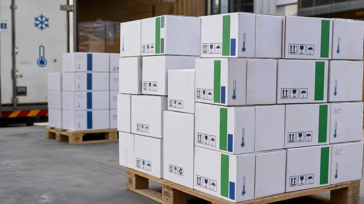 Unbranded antibiotic supply boxes prepared for African wholesale export
